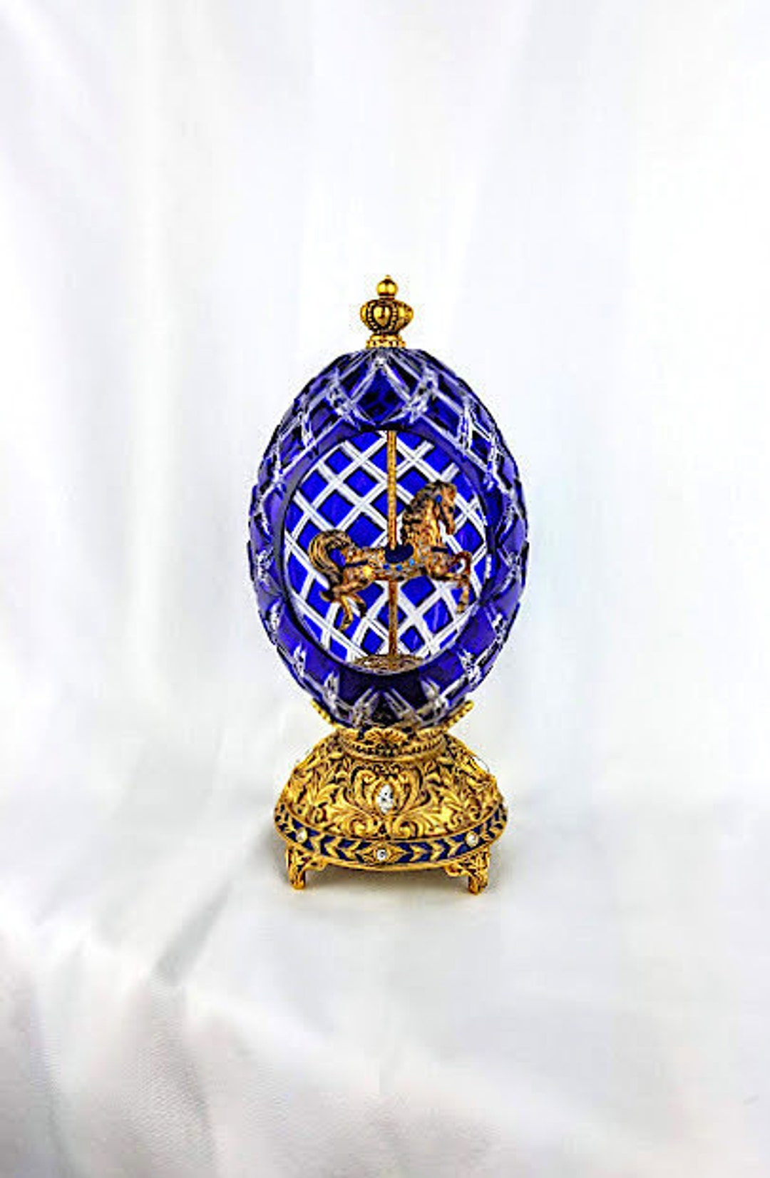 Franklin Mint House of Faberge - Sapphire Inspiration- Carousel