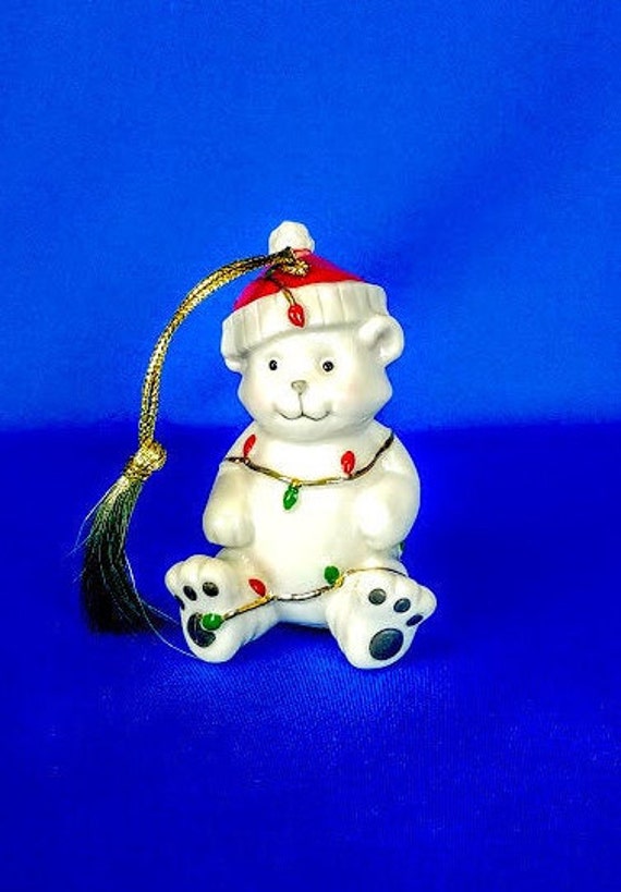 クリスマスの飾り 8個オーナメント陶器レノックスLENOXクリーム