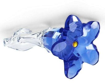 スワロフスキークリスタル ブルーリンドウの花 - Etsy 日本
