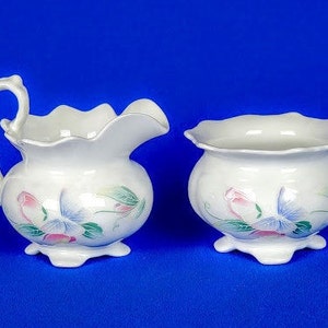 Aynsley Little Sweetheart Sugar Bowl and Creamer