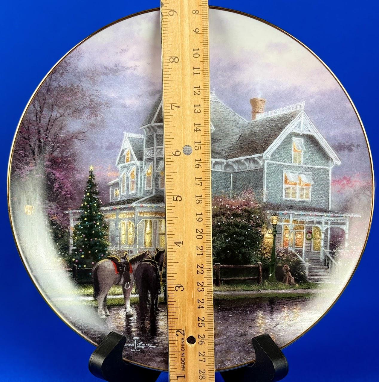 A Holiday Gathering - Thomas Kinkade Christmas Plate - Etsy