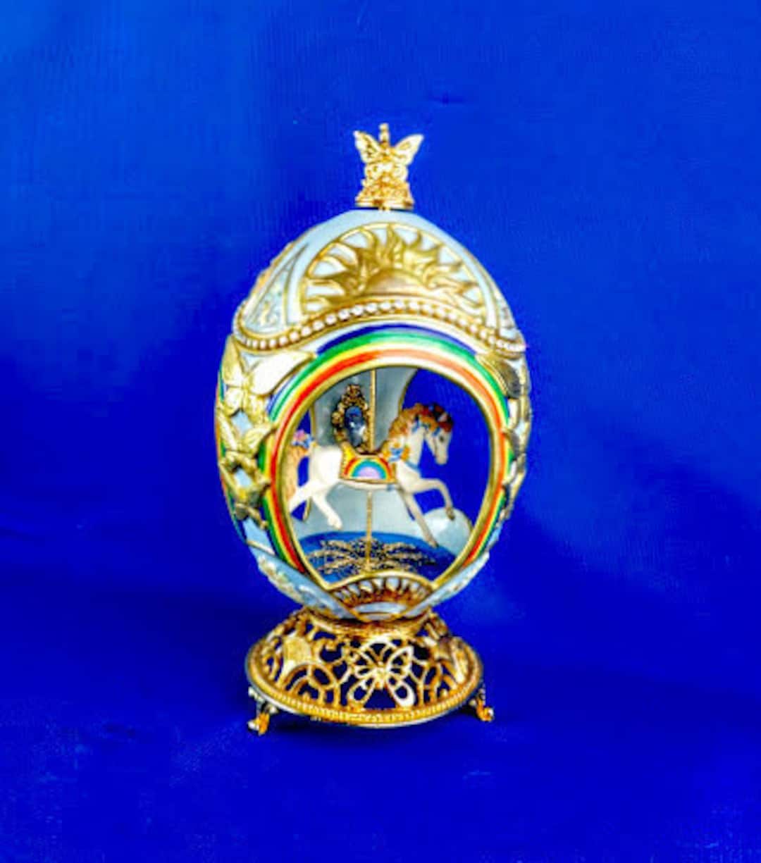 Franklin Mint House of Faberge Egg With Carousel Horse - Etsy