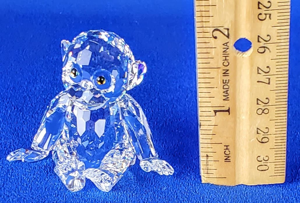 SWAROVSKI モンキー 猿 クリスタル フィギュア Swarovski クリスタルフィギュア 干支 猿CHEERFUL MONKEY - メルカリ
