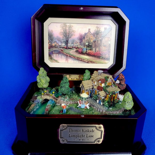 Thomas Kinkade Lamplight Lane Music Box