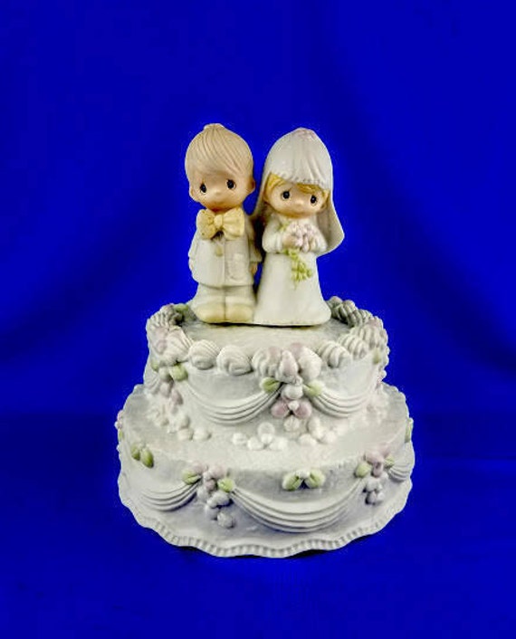 Precious Moments Wedding Cake Music Box the Lord Bless You Etsy