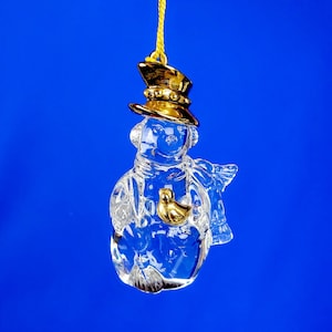 Gorham Crystal Snowman