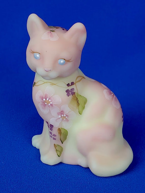 FENTON Calendar Cats October ガラス 猫 置物 | eliq.hu