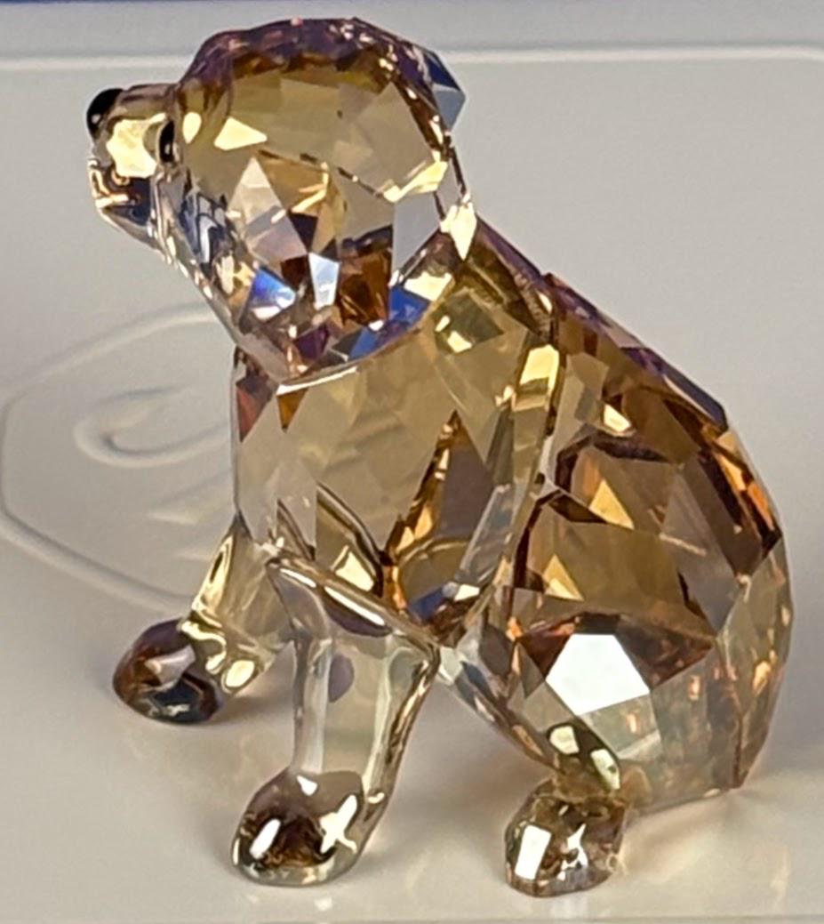 Swarovski Crystal Golden Retriever Puppy - Etsy