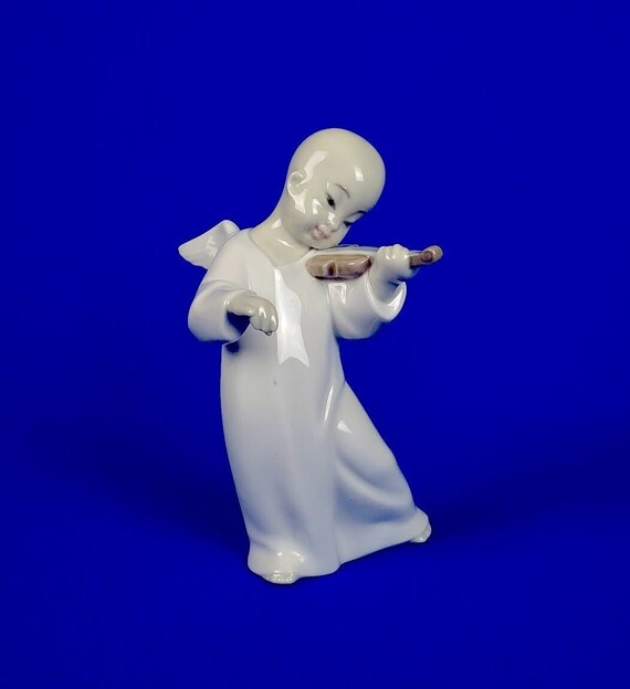 Lladro - Asian Angel With a Violin - Etsy