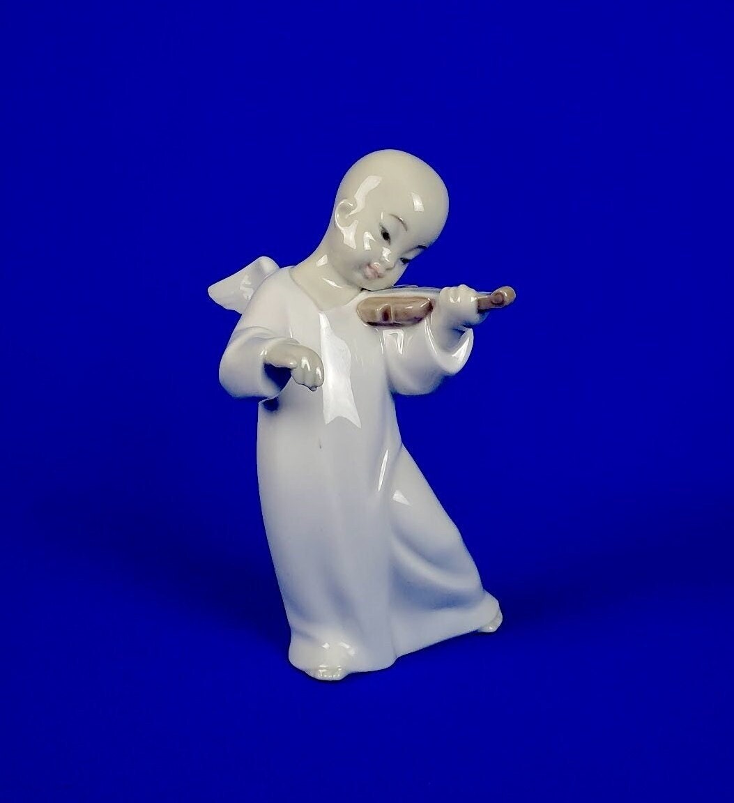 Lladro - Asian Angel With a Violin - Etsy