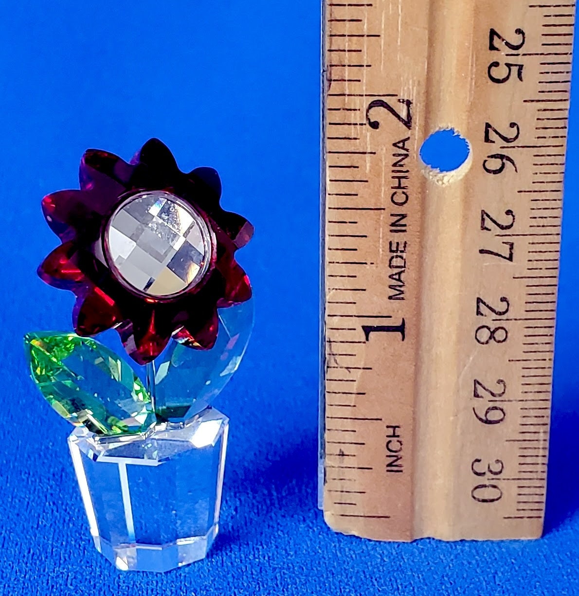 スワロフスキー Swarovski ガーベラ Swarovski Red Aster Happy Flower - Etsy