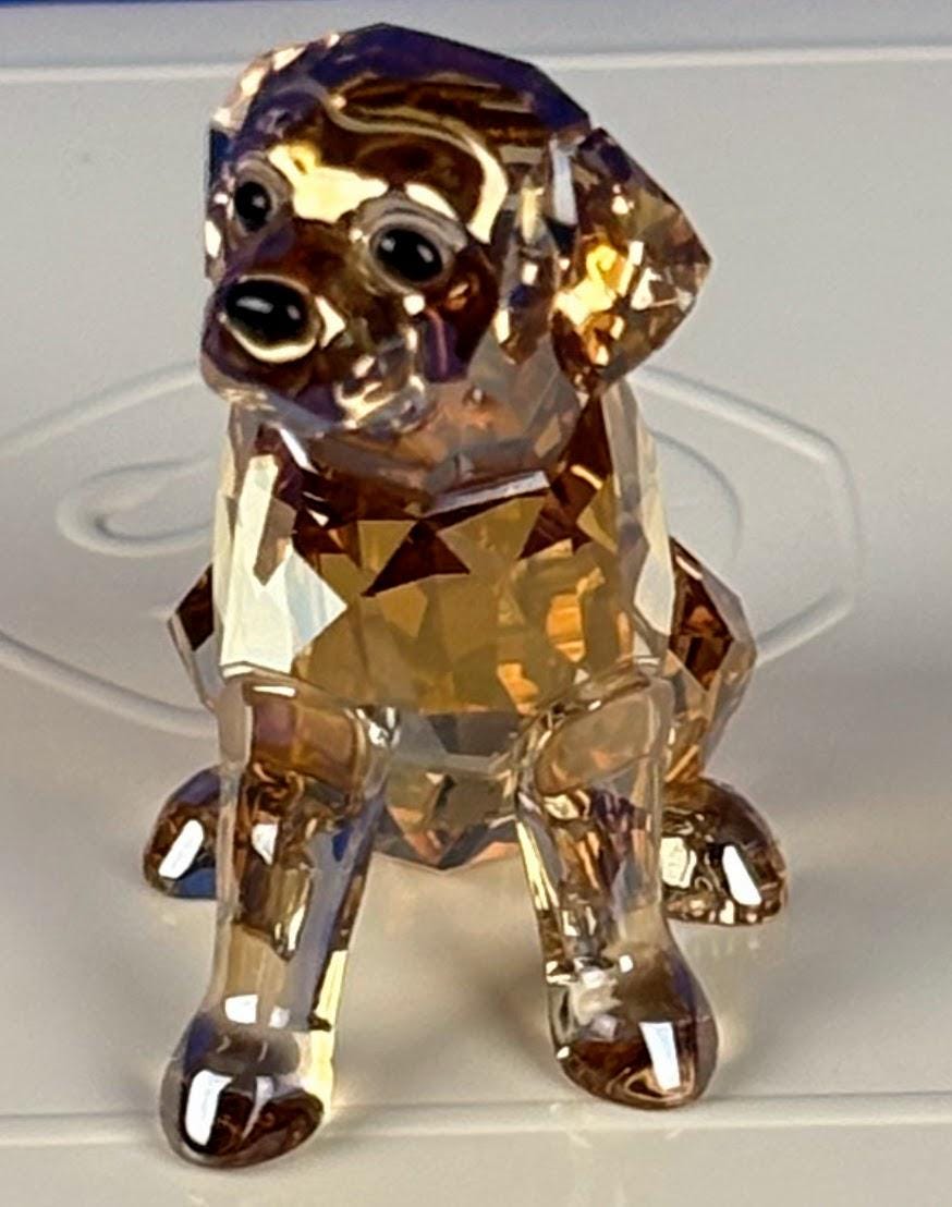 Swarovski Crystal Golden Retriever Puppy - Etsy