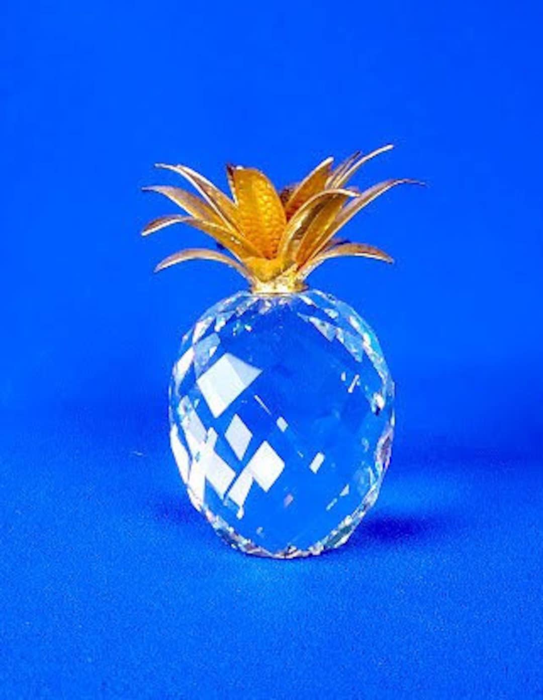 Swarovski Crystal & Gilt 9 Pineapple Figurine