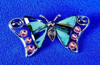 Swarovski Crystal Paradise Alua Butterfly Brooch - Etsy