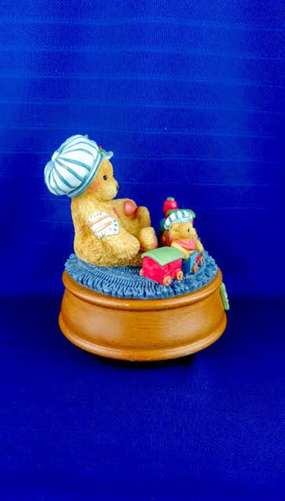 Cherished Teddies Christmas Music Box - Etsy