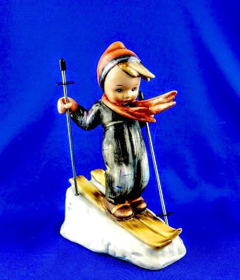 1930 年代のスキーヤー フンメルの置物 - Etsy 日本