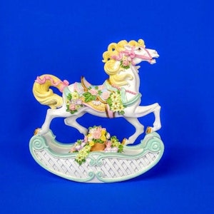 Porcelain Rocking Horse Music Box