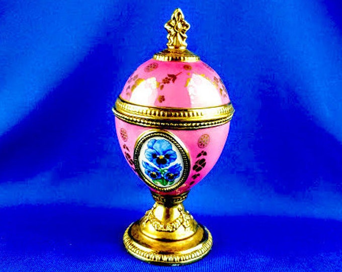 Franklin Mint House of Faberge Musical Egg Pansy Etsy