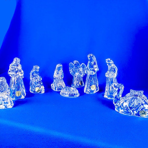 Princess House Crystal Nativity Set Etsy