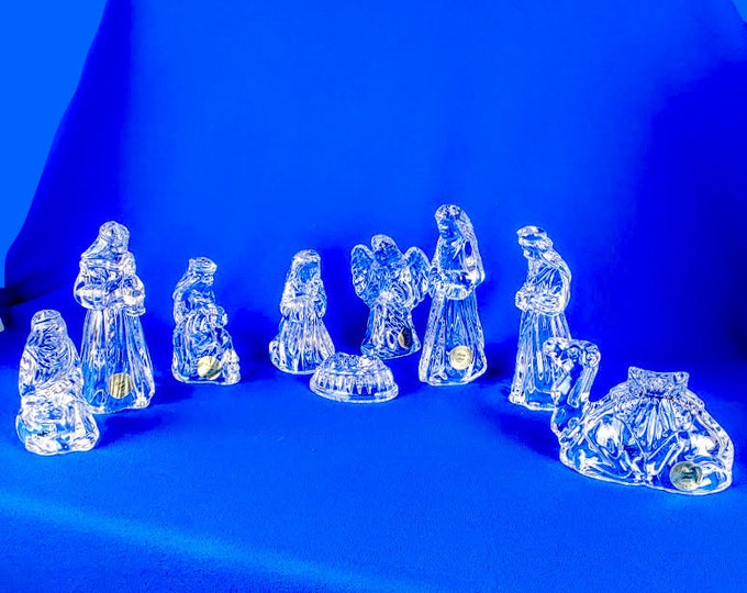 Princess House Crystal Nativity Set With Camel Etsy