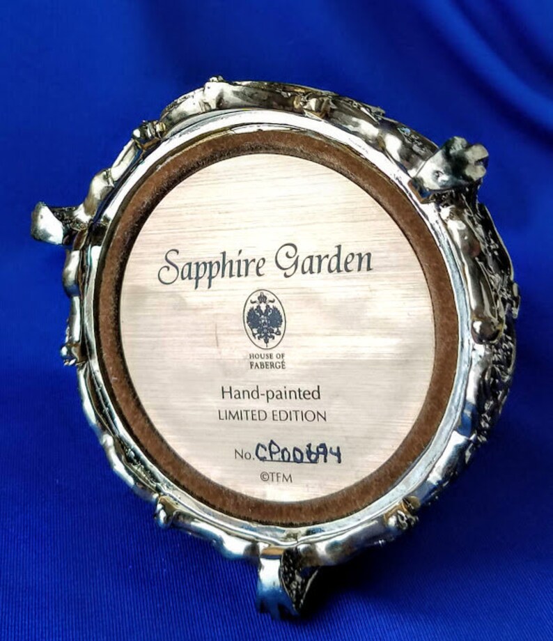 Franklin Mint House of Faberge Sapphire Garden Etsy UK