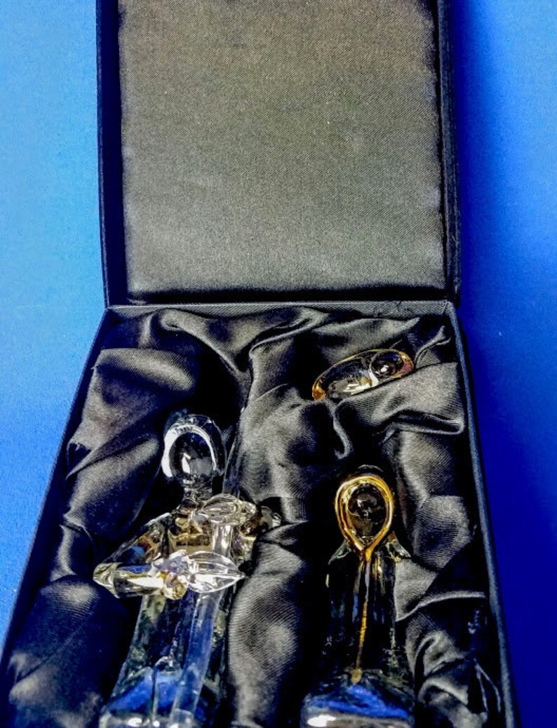 Hand Blown Glass Nativity Set Etsy