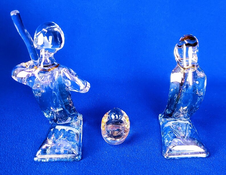 Hand Blown Glass Nativity Set Etsy