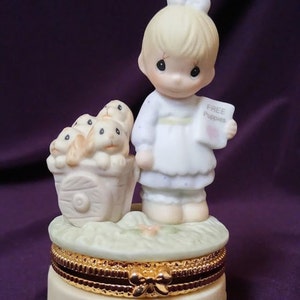 God Loves A Cheerful Giver Precious Moments Trinket Box