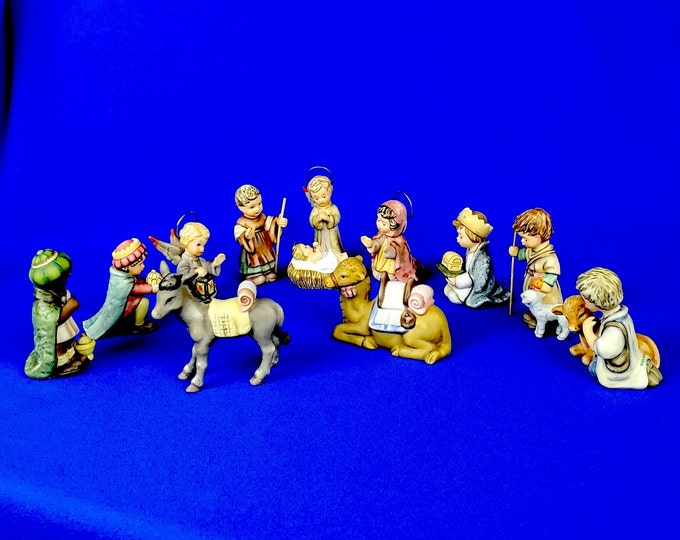 Berta Hummel Miniature Nativity Set Etsy