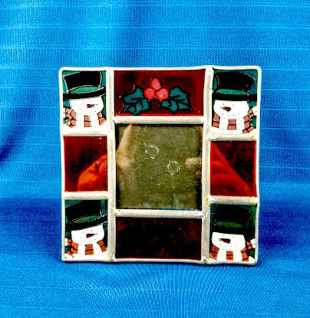 Stained Glass Christmas Picture Frame - Etsy