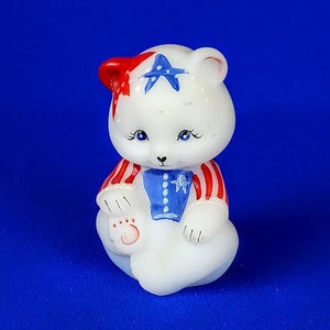 Fenton Hand Painted Bear