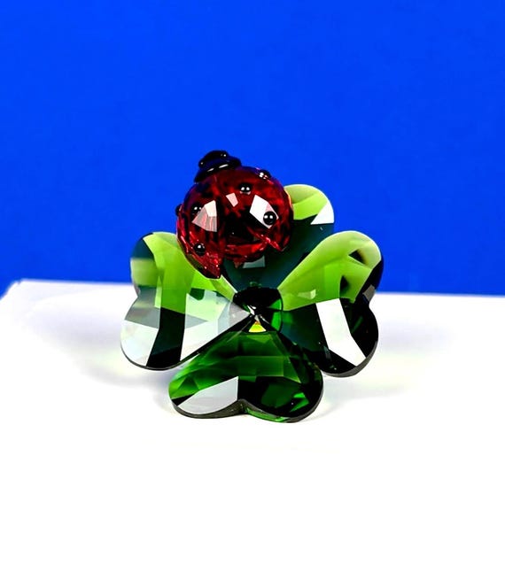 Swarovski Crystal Lady Bug and Clover - Etsy