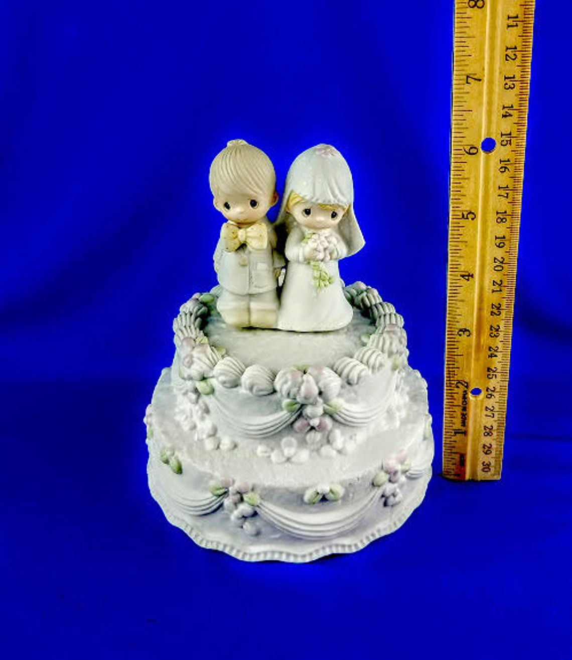 Precious Moments Wedding Cake Music Box the Lord Bless You Etsy