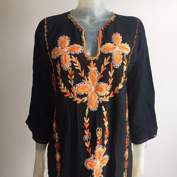 1970's embroidered caftan