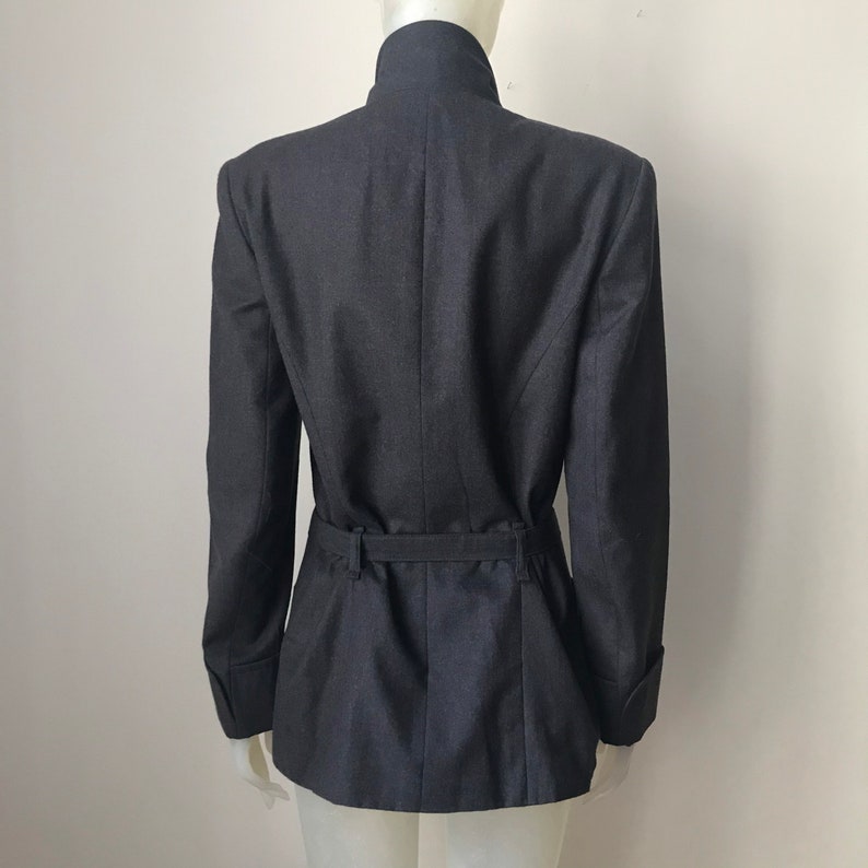 belt wool blazer Karl Lagerfeld