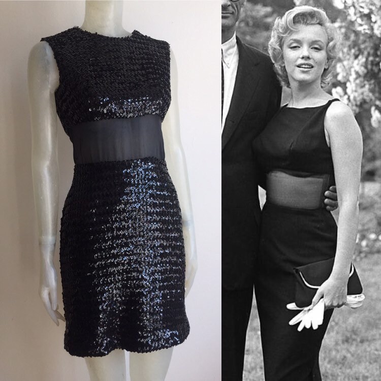 1960s Vera Mont Transparent Sequins Dress | Etsy