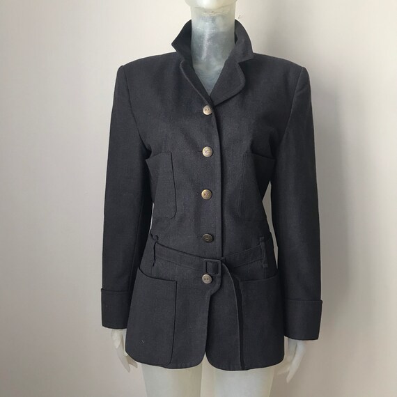 Karl Lagerfeld, belt wool blazer