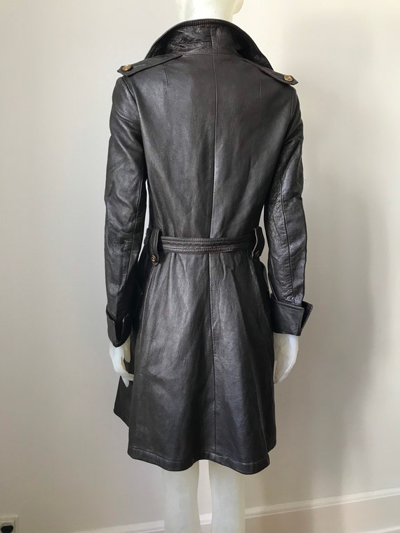 Pierre Cardin, vintage leather trenchcoat - image 4