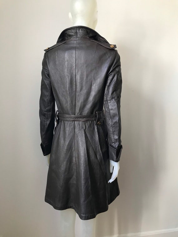 Pierre Cardin, vintage leather trenchcoat - image 7