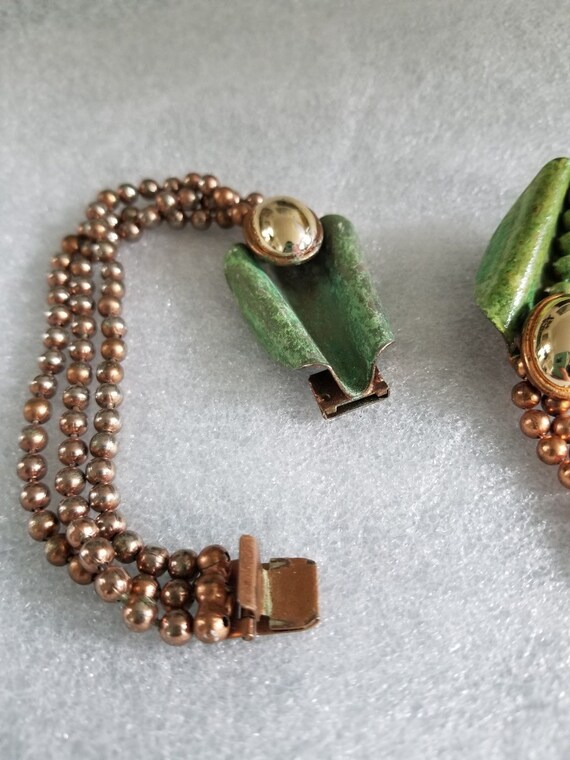 Patina and copper jewelry set, Patina and copper … - image 5