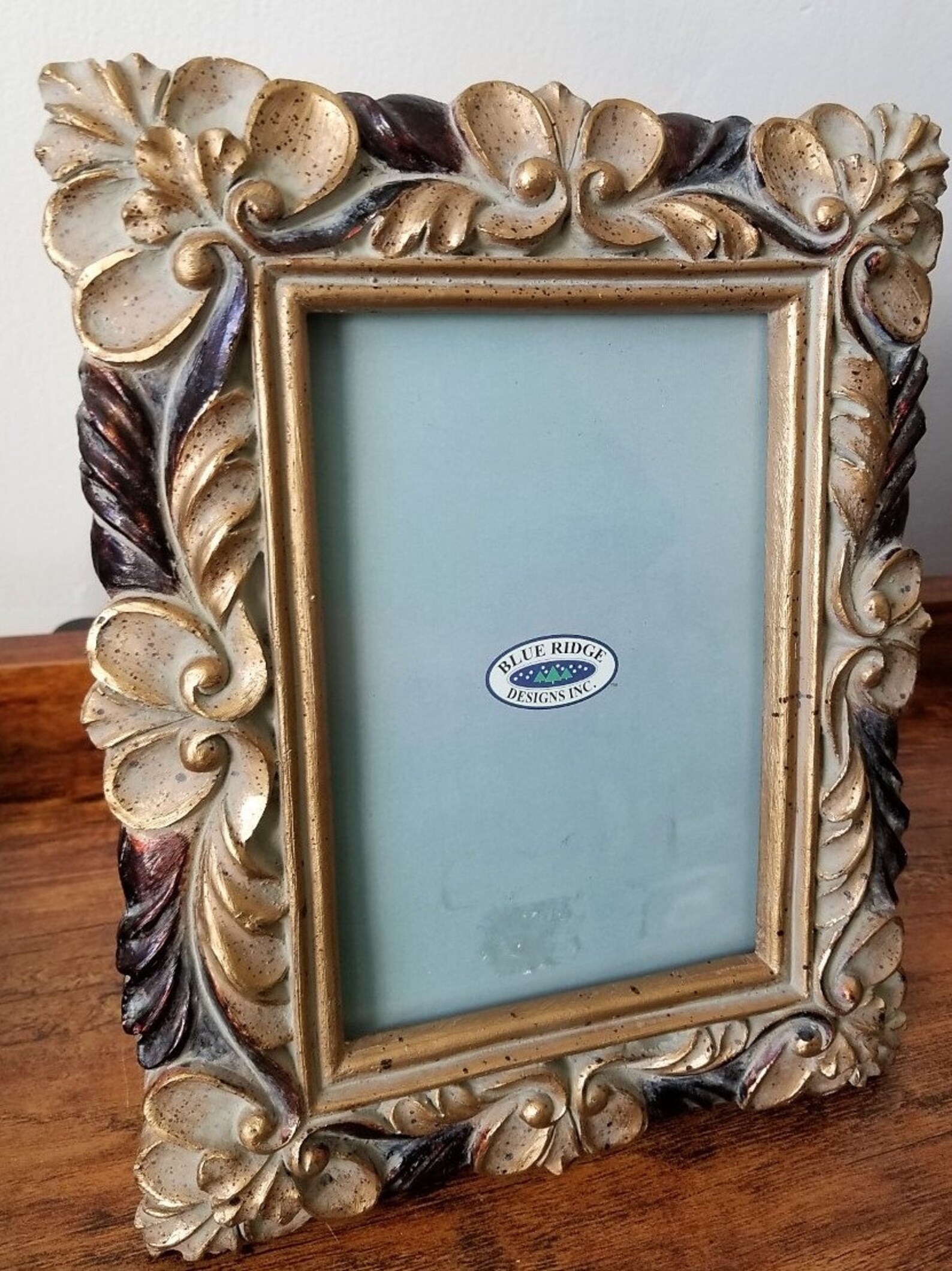 Blue Ridge Designs INC Scroll Picture Frame In Gold Brown And Etsy
