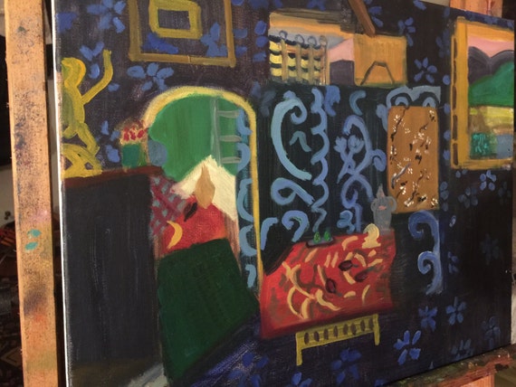 Original Reproduction Of Henri Matisse Matisse S Interior With Eggplants 1911 Original Oil Reproduction On Canvas Matisse Reproduction