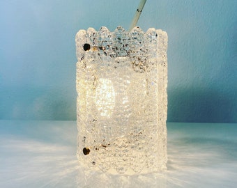 A 1960s ceiling fixture in crystal glass by Carl Fagerlund for Lyfa | Denmark