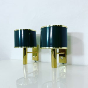 A pair of brass wall lights by Jo Hammerborg for Fog & Mørup | Denmark | 1960s