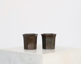 Set of Diskometal Goblets designed by Just Andersen, 1920s, Denmark