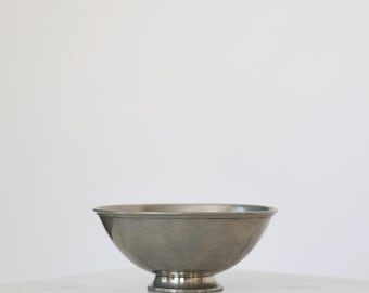 Pewter Bowl by Just Andersen, 1920s, Denmark