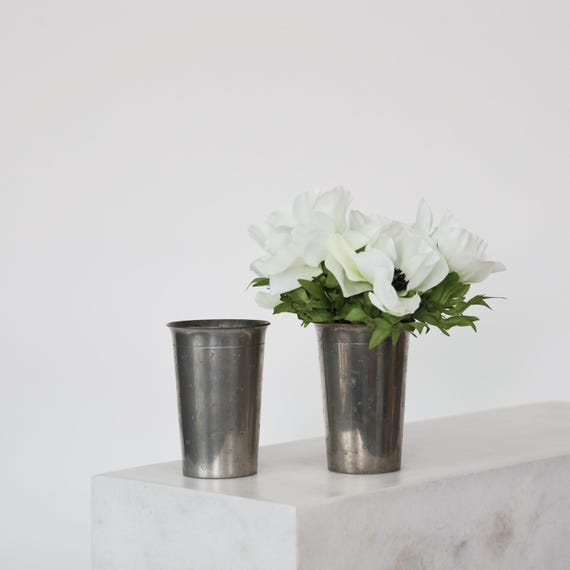 Set of Pewter Vases by Ellen Schlanbusch for Just Andersen, 1940s