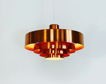 A Roulette copper pendant light by Jo Hammerborg | 1960s | Denmark