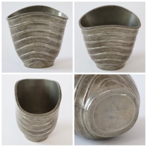 Set of Just Andersen pewter vases 1950s Denmark image 9