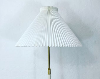 A rare white Le Klint no. 351  floor lamp by Aage Petersen